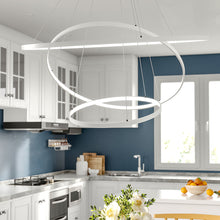 Load image into Gallery viewer, Modern LED Pendant with 3 Circle Rings - Dimmable Pendants Living and Home 
