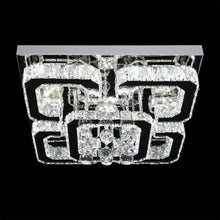 Load image into Gallery viewer, 68 W Square LED Ceiling Light with Crystal Dimmable Warm Light Ceiling Lights Living and Home 
