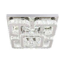 Load image into Gallery viewer, 68 W Square LED Ceiling Light with Crystal Dimmable Warm Light Ceiling Lights Living and Home 
