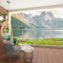 Load image into Gallery viewer, 60cm Wide Silver Floor Mount Stainless Steel Handrail for Slopes and Stairs Handrails Living and Home 
