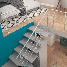 Load image into Gallery viewer, 180cm Floor Mount Stainless Steel Handrail for Slopes and Stairs Handrails Living and Home 

