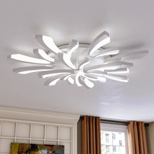 Load image into Gallery viewer, V Shaped Floral Modern Semi-Flush LED Ceiling Light Dimmable/Non-Dimmable Ceiling Lights Living and Home 12 Shades Non-Dimmable 
