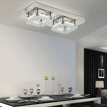 Load image into Gallery viewer, Modern Small Crystal LED Ceiling Light for Hallways and Corridor
