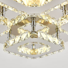 Load image into Gallery viewer, 68 W Square LED Ceiling Light with Crystal Dimmable Warm Light Ceiling Lights Living and Home 

