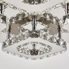 Load image into Gallery viewer, 68 W Square LED Ceiling Light with Crystal Dimmable Warm Light Ceiling Lights Living and Home 
