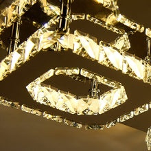 Load image into Gallery viewer, 68 W Square LED Ceiling Light with Crystal Dimmable Warm Light Ceiling Lights Living and Home 
