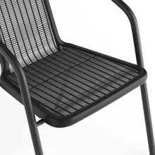 Load image into Gallery viewer, PE Rattan Stacking Garden Chairs Set of 2
