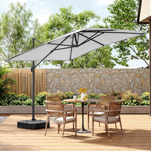 Load image into Gallery viewer, Large Square Canopy Rotating Outdoor Cantilever Parasol with Square Base
