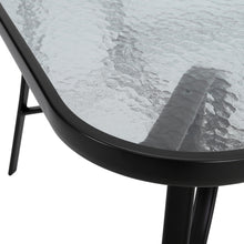 Load image into Gallery viewer, Tempered Glass Outdoor Coffee Table with Parasol Hole
