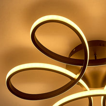 Load image into Gallery viewer, Modern Acrylic Light-adjusted Petal LED Semi Ceiling Light
