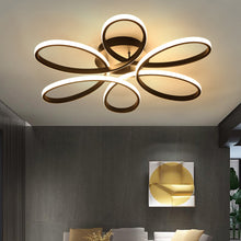 Load image into Gallery viewer, Modern Acrylic Light-adjusted Petal LED Semi Ceiling Light
