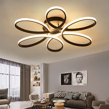 Load image into Gallery viewer, Modern Acrylic Light-adjusted Petal LED Semi Ceiling Light
