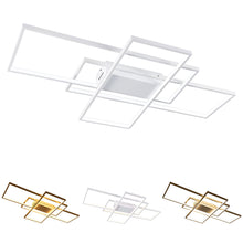Load image into Gallery viewer, Neutral Style Rectangular LED Semi Flush Ceiling Light
