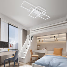 Load image into Gallery viewer, Neutral Style Rectangular LED Semi Flush Ceiling Light
