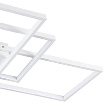 Load image into Gallery viewer, Neutral Style Rectangular LED Semi Flush Ceiling Light
