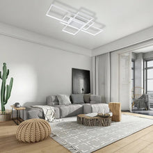 Load image into Gallery viewer, Neutral Style Rectangular LED Semi Flush Ceiling Light
