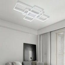 Load image into Gallery viewer, Neutral Style Rectangular LED Semi Flush Ceiling Light
