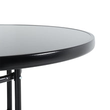 Load image into Gallery viewer, Outdoor Tempered Glass Garden Table with Four Rattan Chairs
