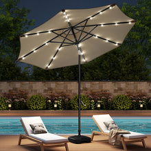 Load image into Gallery viewer, Outdoor Solar 24 LED Lights Patio with Crank for Patio Market with Base
