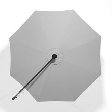 Load image into Gallery viewer, Outdoor 32 LED Lighted Patio Umbrella with Crank Lift System &amp; Fillable Base
