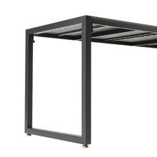 Load image into Gallery viewer, Outdoor Wooden and Metallic Dining Table with parasol hole
