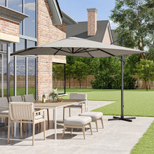 Load image into Gallery viewer, Grey 2.5m Cantilever Parasol with Base for Garden Parasols Living and Home 
