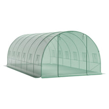 Load image into Gallery viewer, Green Outdoor Walk-in Tunnel Greenhouse with Steel Frame Greenhouses Living and Home 
