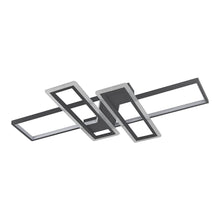 Load image into Gallery viewer, Geometric Black Frame LED Ceiling Light
