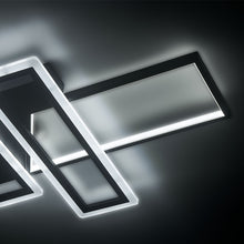 Load image into Gallery viewer, Geometric Black Frame LED Ceiling Light
