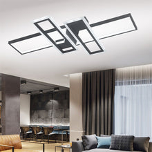 Load image into Gallery viewer, Geometric Black Frame LED Ceiling Light
