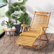 Load image into Gallery viewer, Bamboo Rocking Chair Foldable Recliner
