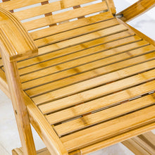 Load image into Gallery viewer, Bamboo Rocking Chair Foldable Recliner
