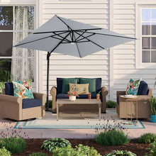 Load image into Gallery viewer, Square Cantilever Parasol with Solar Light and HDPE Parasol Base, LG1268LG0884
