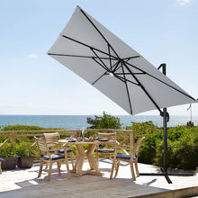 Load image into Gallery viewer, Square Cantilever Parasol with Solar Light and HDPE Parasol Base, LG1268LG0884
