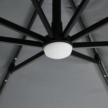 Load image into Gallery viewer, Square Cantilever Parasol with Solar Light and HDPE Parasol Base, LG1268LG0884
