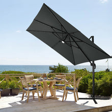 Load image into Gallery viewer, Square Cantilever Parasol with Solar Light and HDPE Parasol Base, LG1269LG0884
