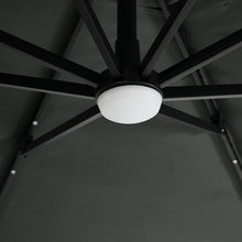 Load image into Gallery viewer, Square Cantilever Parasol with Solar Light and HDPE Parasol Base, LG1269LG0884

