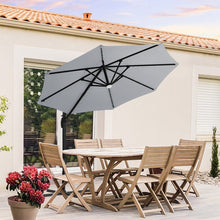 Load image into Gallery viewer, Round Cantilever Parasol with Solar Light and HDPE Parasol Base, LG1270LG0884
