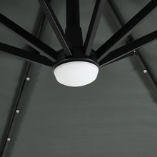 Load image into Gallery viewer, Round Cantilever Parasol with Solar Light and HDPE Parasol Base
