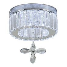 Load image into Gallery viewer, Modern Round Crystal Ceiling Light with Crystal Pendant
