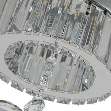 Load image into Gallery viewer, Modern Round Crystal Ceiling Light with Crystal Pendant
