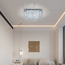 Load image into Gallery viewer, Modern Square Crystal LED Ceiling Light
