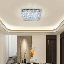 Load image into Gallery viewer, Modern Square Crystal LED Ceiling Light
