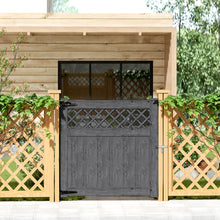 Load image into Gallery viewer, Rhombus Garden Wood Fence Gate
