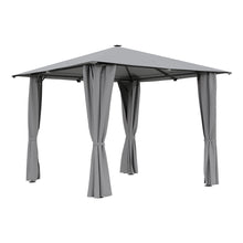 Load image into Gallery viewer, Solar LED Metal Patio Gazebo with Curtains
