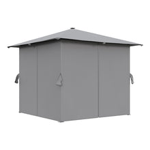 Load image into Gallery viewer, Solar LED Metal Patio Gazebo with Curtains

