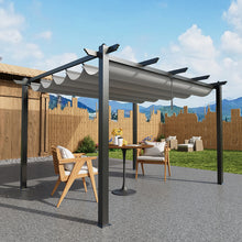 Load image into Gallery viewer, 13x10ft Aluminium Pergola with Retractable Roof
