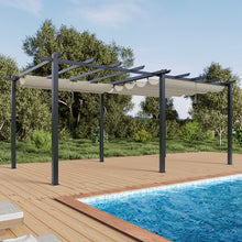 Load image into Gallery viewer, 10x20ft Aluminium Pergola with Retractable Roof
