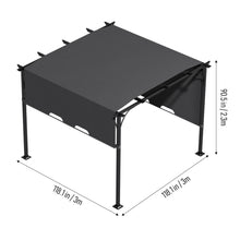 Load image into Gallery viewer, Outdoor Pergola with Adjustable Canopy
