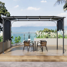 Load image into Gallery viewer, Outdoor Pergola with Adjustable Canopy
